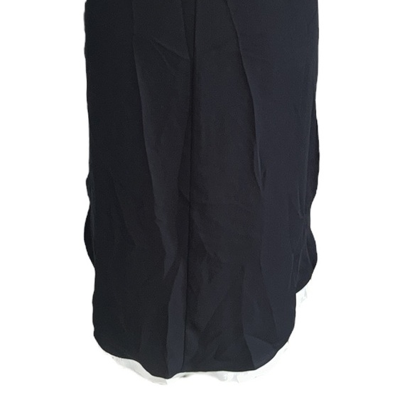 Rag & Bone Black & White Silk Blend Longtail High Low Sleeveless VNeck Dress - 2 - Picture 11 of 16